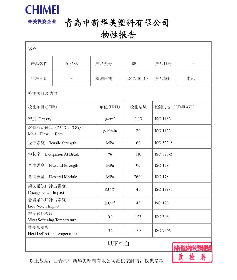 PC/ASA材料